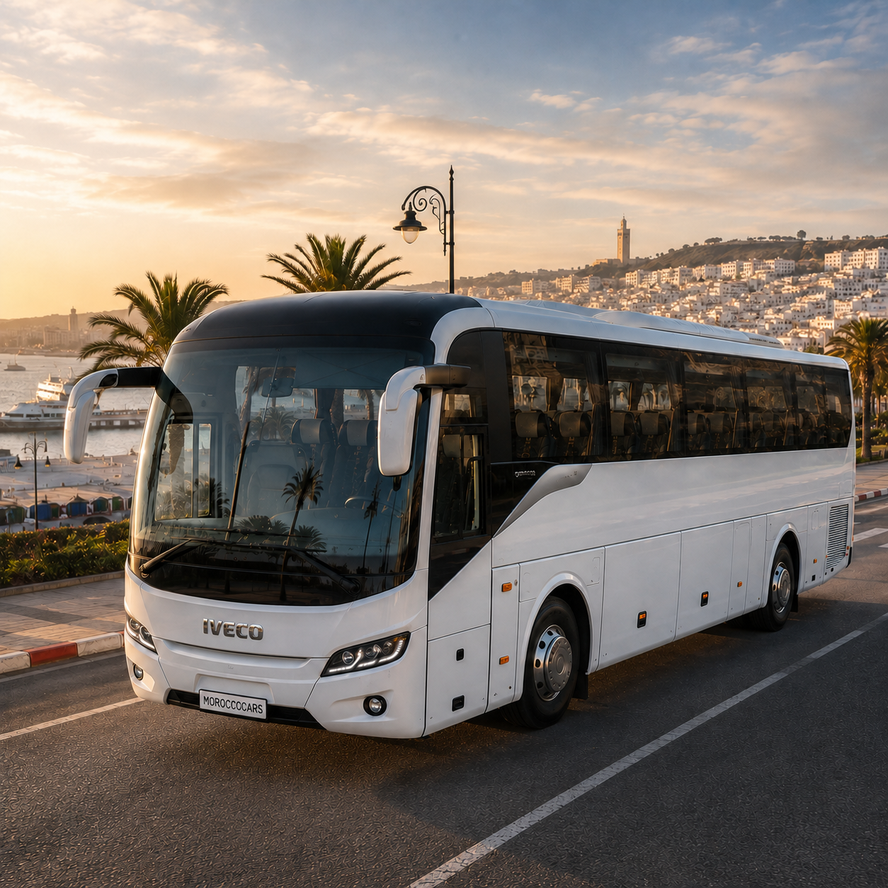 40-seat bus for group transport in Casablanca